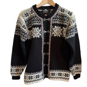 Norlender Icelandic Cardigan Sweater Size S